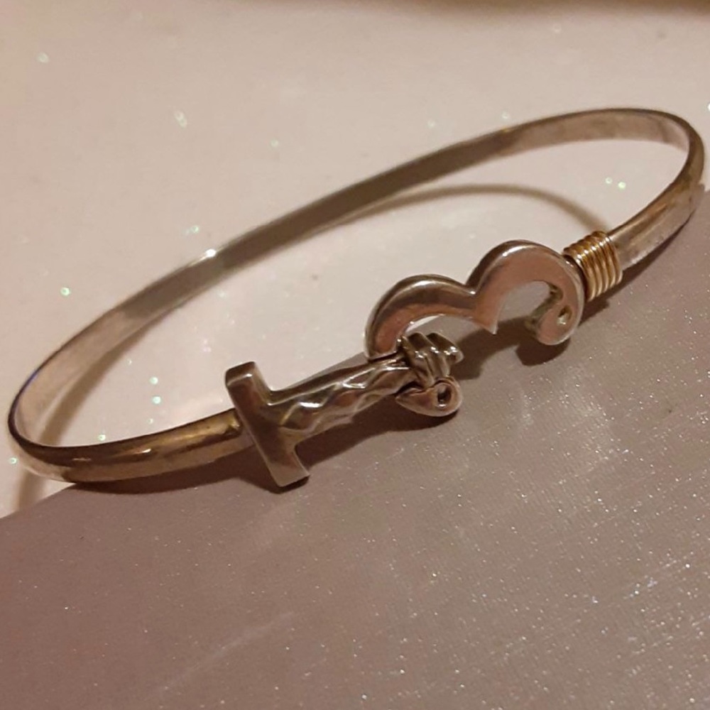 925 Sterling Silver/14K bracelet - Picture 8 of 8